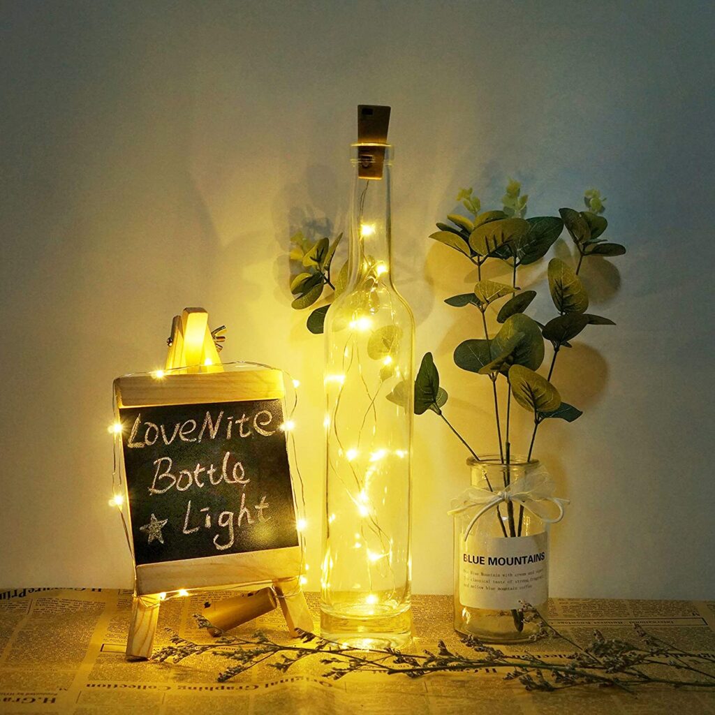 luces para botellas