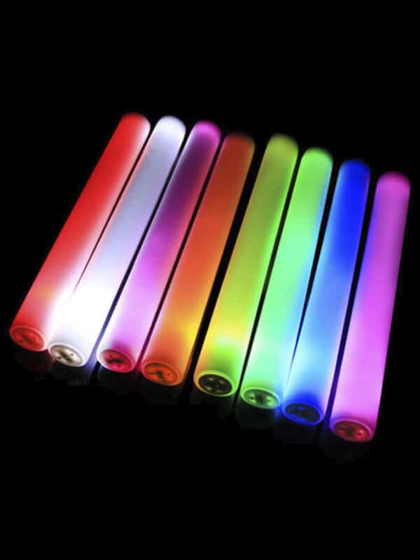 palo de espuma con luz led