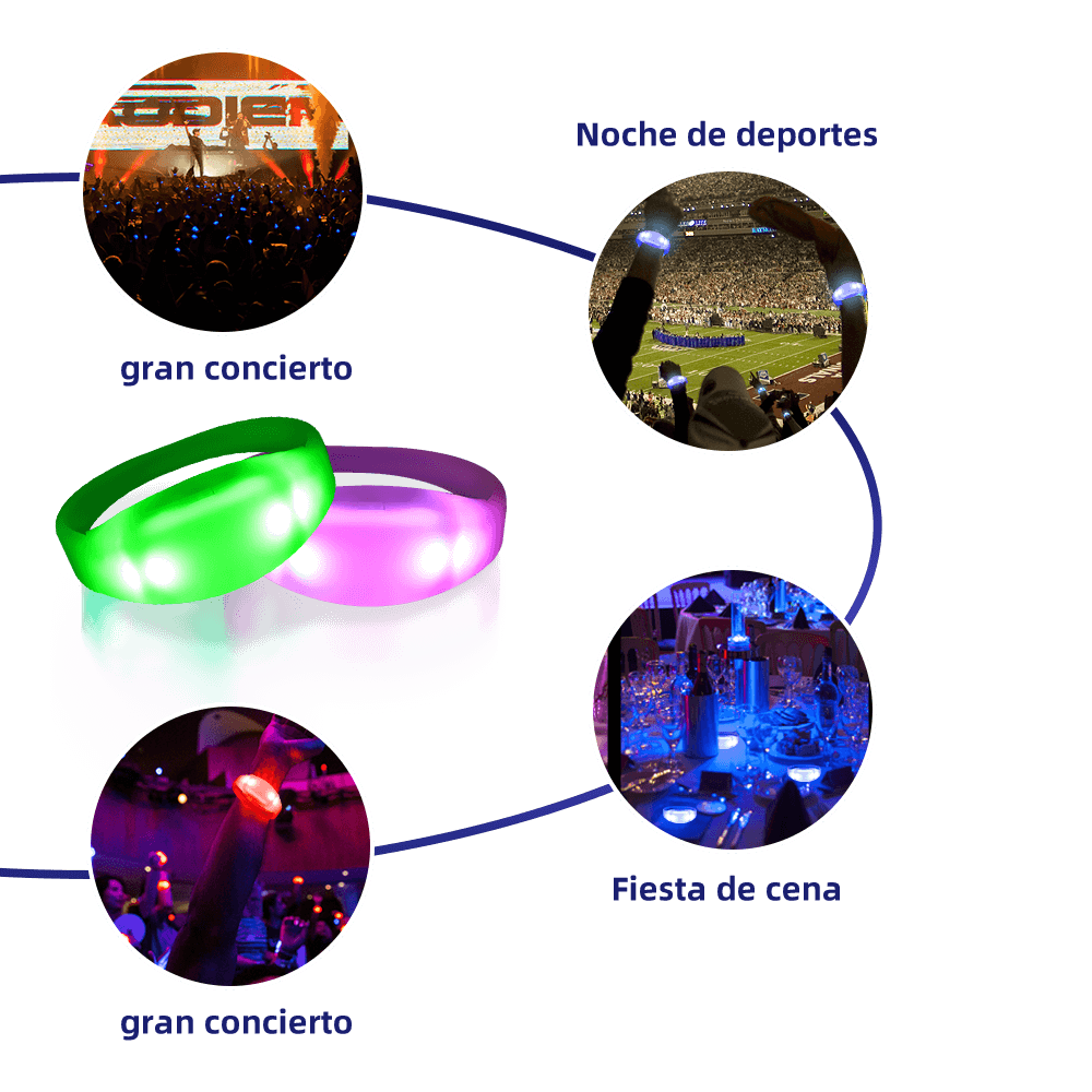 pulseras intermitente led rfid