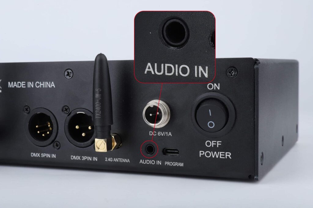 conector de audio escalado