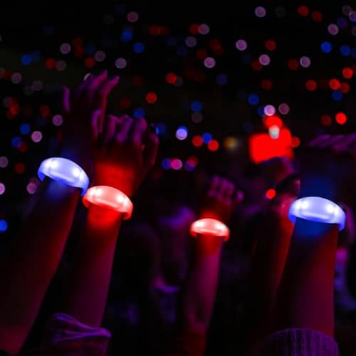 pulseras led con mando a distancia